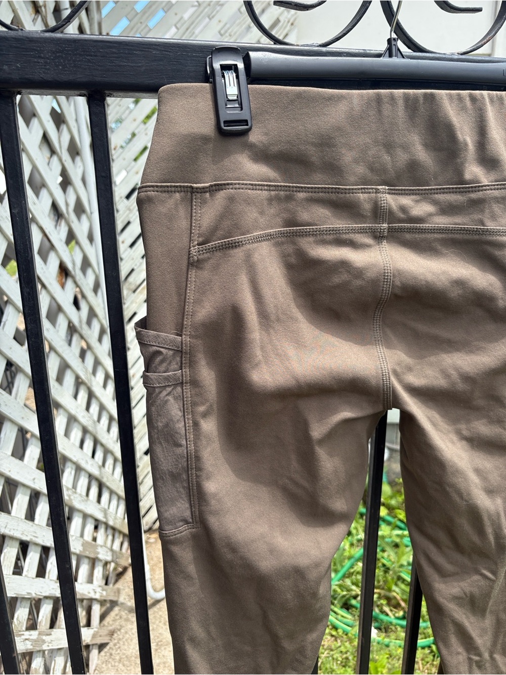 Carhartt Brownish green military color Utility Work Pants with Side Zip Pocket - Picture 4 of 13